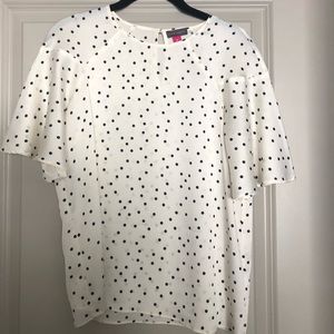 Vince Camuto polka dot top